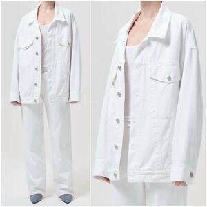 Agolde White Jean Jacket